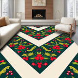 Elegant Chevron Design with Holly Berry Inspired Highlights(Green)