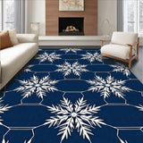 Festive Snowflake Crystalline Winter Holiday(Blue)