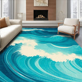 Stylish Ripple Motif(Blue)