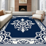 Rosette Damask Traditional Fancy Luxurious Arrangement(Blue)