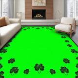 Stylish Abstract Shamrock Composition(Green)