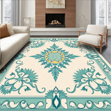 Elegant Contrast Floral with Delicate Swirling Vines and Faded Boho (Ivory)