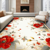 Elegant Earthy Floral(Red)