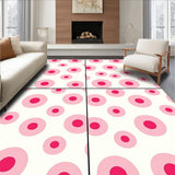 Sophisticated Orbital Shape Eclectic Artisan Tapestry(Pink)