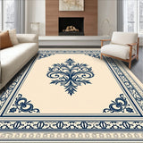 Timeless Damask Heritage Artisan Crafted Symmetrical (Beige) - ODIKA