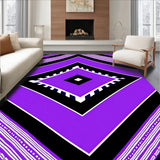 Abstract Chevron Arrangement with Contrast(Purple)