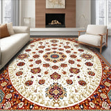 Earthen Embrace Beige and Rich Brown Hues(White)