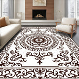 Vintage Botanical Medallion Swirl Motif(Brown)