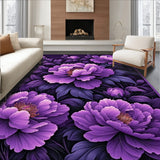 Vibrant Floral Round Design(Purple)