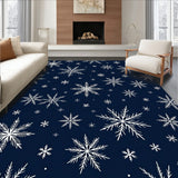 Enchanted Frosty Crystal Entryway Greeting Doormat(Blue)