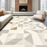Ivory Dream Modern Geometric with Light Tones(Beige)