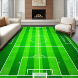 Game Day Sports Turf Carpet with Authentic Stadium Design(Green)