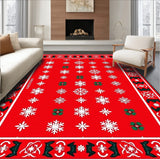 Merry Bright Yuletide Decorative Accent Print(Red)
