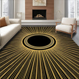 Dazzling Sunburst Radial Symmetry Showcase Highlight Display (Gold)