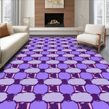 Hexagonal Honeycomb Grid with Modern Minimalist Appeal(Purple)