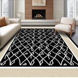 Elegant Bordered Lattice Mosaic Contemporary Aesthetic (Black) - ODIKA