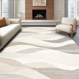 Elegant Cloud Cream Area Non Shedding & Easy Care Home Accent(Beige)