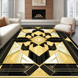 Art Deco Elegance Gold and Black Geometric(Gold)