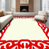 Modern Contour Frame Featuring Bold Interlocking Borders(Red)