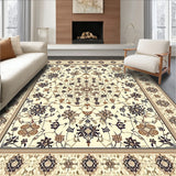 Luxurious Beige Ornamental with Contemporary Geometric(Beige)