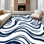 Nautical Wave Ripple Tie Dye Textured Design (Blue) - ODIKA