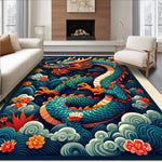 Vibrant Dragon Motif(Blue) - ODIKA