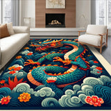 Vibrant Dragon Motif(Blue) - ODIKA