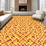Abstract Kaleidoscope Mosaic with Tessellated Shapes(Orange)