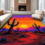 Frontier Desert Sunset Decorative Accent(Purple)