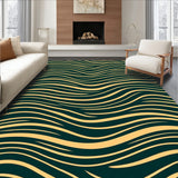 Textured Wave Motif with Fluid Lines and Subtle Gradient Effects (Green)