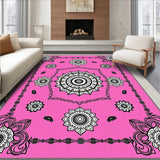 Foldable Medallion Print with Contemporary Boho Styling (Pink)
