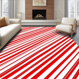 Cane Stripe Holiday Peppermint Twist Design(Red)