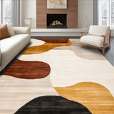 Abstract Earth Tone Brown Beige Artistic Design(Beige)