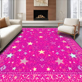 Ultra Soft Area Rug, Non Slip, Stain Resistant, Washable Area Rugs for Living Room, Bedroom, Preppy Pink Cowgirl Entryway Mat(Pink) - ODIKA