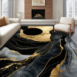 Striking Modernist Gold Highlights(Black)