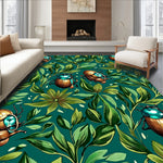 Tropical Beetle Oasis with Exotic Leaf Arrangements (Blue) - ODIKA