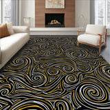 Christmas Swirl Festive Holiday Decorative(Black)