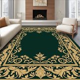 Classic Ornamental Vines with Intertwined Leaf Filigree Design(Green)