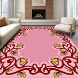 Seasonal Bell Design Semi Circle with Vintage Festive Charm(Pink)