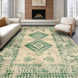 Beige Green Distressed Look Pet Kids Durable Texture(Beige)