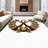 Military Honor Guard Tribute Medallion Throw (Gold)