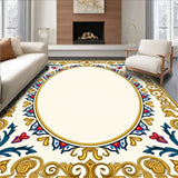 Floral Scrollwork Accent Featuring Art Nouveau Inspirations(Gold)
