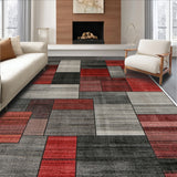 Ultra Soft Area Rug, Non Slip, Stain Resistant, Washable Area Rugs for Living Room, Bedroom, Modern Abstract Contemporary(Brown)