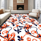 Abstract Floral Swirls With Interlocking Leaf Designs (White)