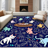 Sparkling Mischievous Pet Supper Scene Jolly Vacation Accessory(Blue)