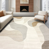 Elegant Abstract Area for Modern Homes – Chic Beige Tones(Beige)