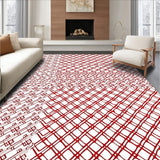 Tartan Inspired Welcome with Scottish Highland Details(Red)