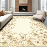 Sophisticated Round with Timeless Ivory and Beige Floral Accents(Beige)