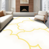 Woolly Cloud Dreamscape Textured Floor Covering(Yellow)