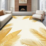 Artistic Tropical Leaf Beige with a Unique Visual Appeal(Beige)